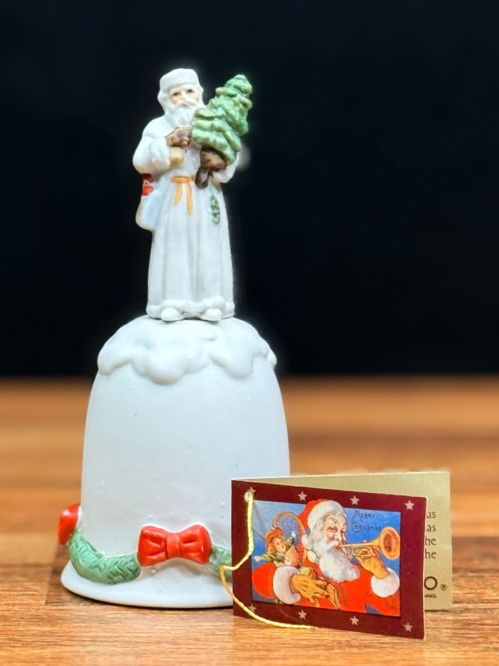 ENESCO 1985 “Santa Claus Shoppe” Santa Bell
